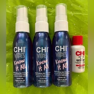 CHI VIBES Know It All Multitasking Hair Protector & Infra Silk Infusion $35+ RV
